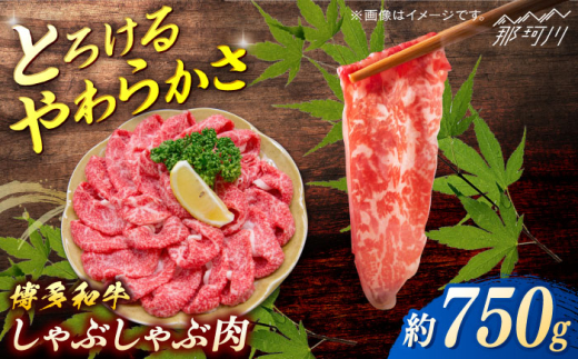 博多和牛　しゃぶしゃぶ　約750g＜一般社団法人地域商社ふるさぽ＞ 那珂川市 [GBX072] 2117243 - 福岡県那珂川市