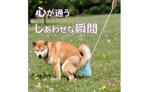 犬のフンキャッチャー　らふーん＜普通枠＞手が汚れない、立ったまま楽しくフンキャッチ　小型犬～中型犬用【1615812】 2120493 - 山口県防府市