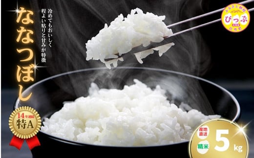 牧野農産　2024年産　ななつぼし　精米5kg