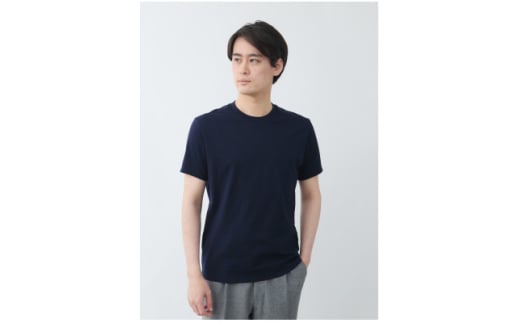 メンズ 10Years 26ゲージ スムースコットン クルーネック Tシャツ ネイビー Lサイズ【1584347】 1958600 - 富山県小矢部市