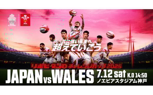 [カテゴリー1バックのチケット (1名分) ] 2025年7月12日(土)リポビタンDチャレンジカップ2025 [ラグビー日本代表 - ウェールズ代表]