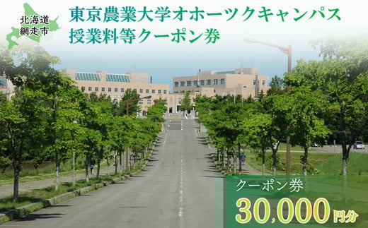 東京農業大学オホーツクキャンパス授業料等30,000円分クーポン券 [ ふるさと納税 人気 おすすめ ランキング 授業料等 大学 東京農業大学 東農大 東京農業 オホーツク キャンパス クーポン 券 学生 北海道 網走市 ]