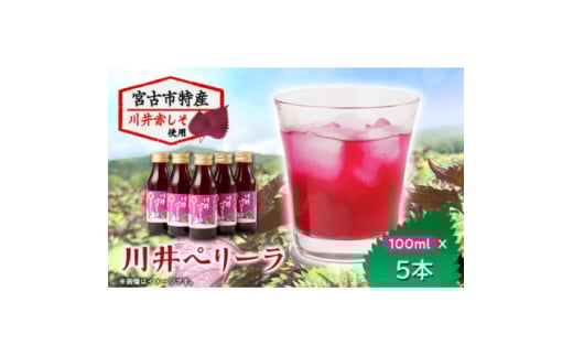 「川井ペリーラ」ドリンクセット(100ml 5本入り)【1622323】 2116276 - 岩手県宮古市