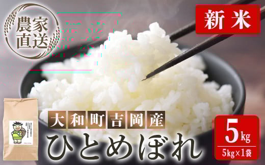 ＜先行予約！2025年9月下旬から順次発送予定＞【令和7年産 新米】お米農家直送！ひとめぼれ 5kg お米 おこめ 米 コメ 白米 ご飯 ごはん おにぎり 宮城米 新米 令和7年産 お弁当 【お米農家ろくすみファーム】 ta523