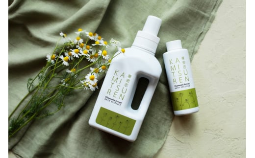 華密恋 薬用入浴剤1500mL 特大 [カミツレ研究所 長野県 池田町 48110806] カミツレン カミツレ 入浴剤 ボトル