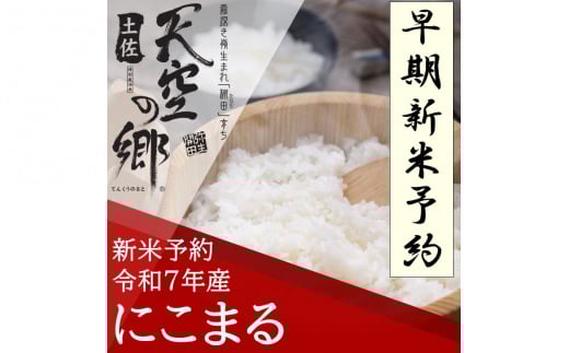 【新米予約】令和7年産土佐天空の郷 にこまる 10kg 2010年・2016年 お米日本一コンテスト inしずおか 特別最高金賞受賞の棚田米 