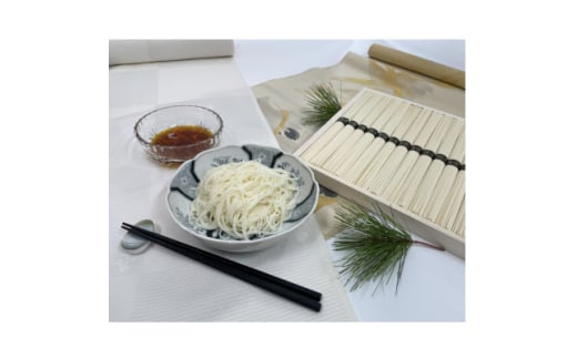 丹後ちり麺 シルクの糸 シルクパウダー入り素麺　4束入り×6袋　夏にぴったりのそうめんを京都丹後から【1604926】