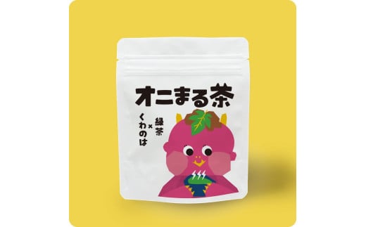 machi-02.オニまる茶　農薬不使用・無添加の粉末桑の葉緑茶　6袋セット