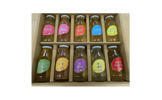 りんごジュース10品種 10本セット(180ml × 10本)＜添加物不使用＞【1397346】 831157 - 青森県青森市
