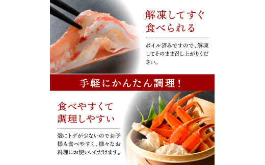 北海道えりも町のふるさと納税 訳アリ本ズワイガニ（500ｇ）【er018-046-b】