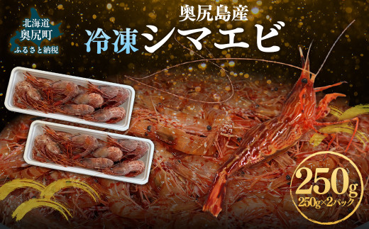 奥尻島産  冷凍縞エビ 250ｇ×2パック 【 ふるさと納税 人気 おすすめ ランキング 縞エビ エビ えび 海老 天ぷら エビフライ 刺身 プリプリ 新鮮 贈答品 北海道 奥尻町 送料無料 】 OKUJ004 2113197 - 北海道奥尻町