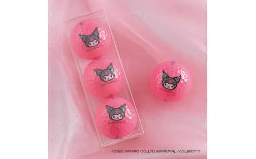 ゴルフボール KIRA★STAR×SANRIO CHARACTERS  24個入り【クロミ（ピンク）】