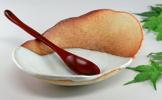 萩焼 楕円掛分深皿 カレー・パスタ皿 |HG000326
