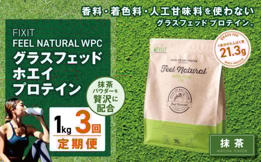 【定期便3回】FEEL NATURAL 抹茶  | ゴーホールディングス フィールナチュラル ダイエット サポート 置き換え プロティン プロテイン 朝食 乳酸菌 ダイエットサポート ドリンク 食事 国産 美容 ホエイプロテイン ココア 抹茶 ミルクティー プレーン 栃木県 真岡市 送料無料