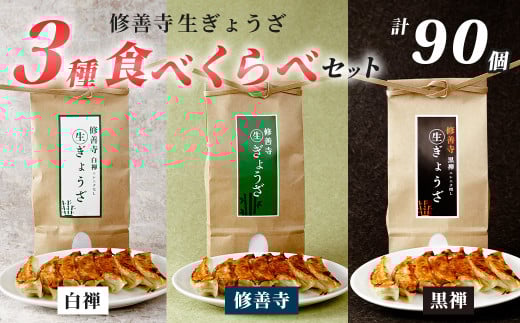 修善寺生ぎょうざ３種食べくらべセット（冷凍）90個入 |  餃子 餃子 餃子 ぎょうざ ぎょうざ