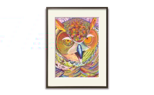 アート作品「狙う」（大）【 絵画 インテリア アート 芸術品 美術品 】