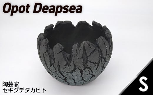 No.167 陶芸家セキグチタカヒトの植木鉢 Opot Deapsea Sサイズ  