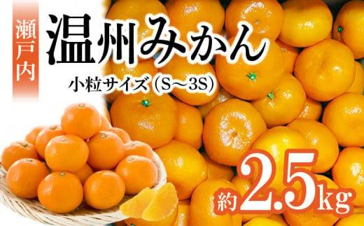 瀬戸内温州みかん　小粒サイズ　約2.5kg【10月中旬～1月下旬配送予定】 1140289 - 香川県高松市