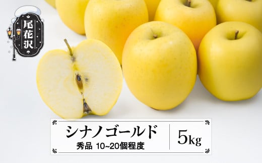 先行予約 りんご シナノゴールド 5kg (10～20個程度) 秀品 10月中旬頃~発送 2025年産 令和7年産 山形県産  フルーツ 果物 佐竹物産 sb-risgx5 2112685 - 山形県尾花沢市