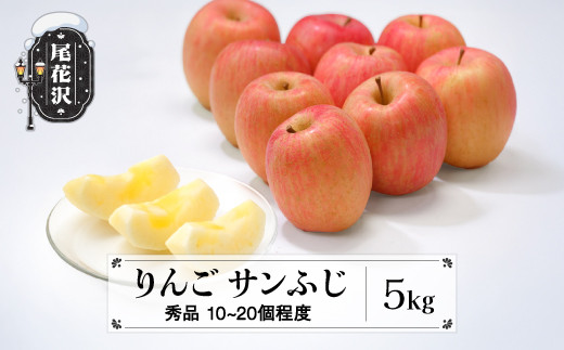 先行予約 りんご サンふじりんご 5kg (10～20個程度) 秀品 11月中旬頃~発送 2025年産 令和7年産 山形県産  フルーツ 果物 佐竹物産 sb-risfx5 2112686 - 山形県尾花沢市