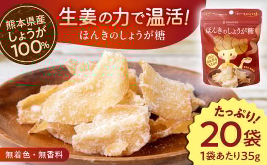 【お中元対象】ほんきのしょうが糖 35g×20袋【ジンジベル】 [AYAD001]
