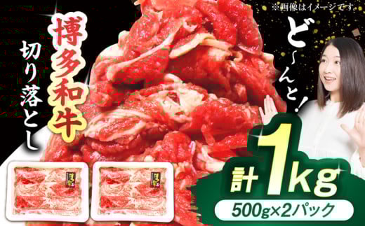 博多和牛切り落とし 計1kg（500g×2パック） にく 牛肉 すき焼き 小分け 国産 冷凍 薄切り 広川町 / 株式会社POWER EAST CONNECTION [AFAZ004] 1251167 - 福岡県広川町
