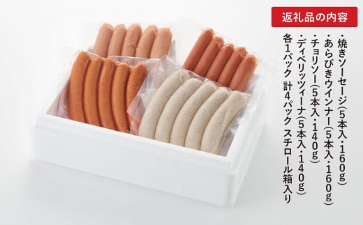 新潟県佐渡市のふるさと納税 へんじんもっこIFFAゴールドソーセージセット