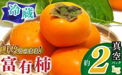冷蔵富有柿 約2kg | フルーツ くだもの 果物 柿 かき カキ  奈良県 五條市 家庭用 富有柿 ふゆうがき フユウガキ 自宅用 どっさり たっぷり 産地直送 青果 国産 人気 送料無料 甘い 贈答 ギフト プレゼント 期間限定 納税 グルメ お取り寄せ 2065244 - 奈良県五條市