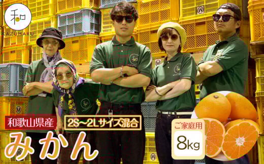 家庭用 森本農園の手選別 みかん 約8kg 和歌山県産 2S~2Lサイズ混合 ［北海道・沖縄・離島配送不可］［RN42］［2025年11月上旬から順次発送］