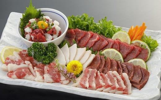 【熊本と畜】桜屋馬刺し6種540ｇ
