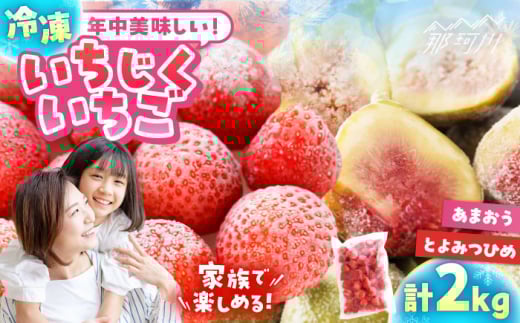 冷凍あまおう（いちご）と冷凍とよみつひめ（いちじく）セット　計約２kg＜一般社団法人地域商社ふるさぽ＞ 那珂川市 [GBX254]
