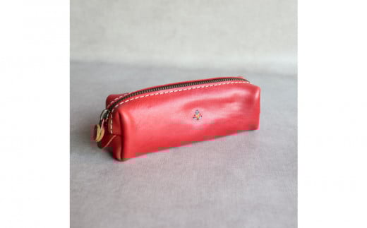 定番ＢＯＸペンケース| Sサイズ 【レッド】 博多革工房 Japlish | ジャプリッシュ