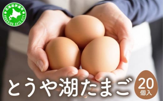 [5525-0907]北海道 伊達市 とうや湖 卵  20個 入り たまご 1279804 - 北海道伊達市