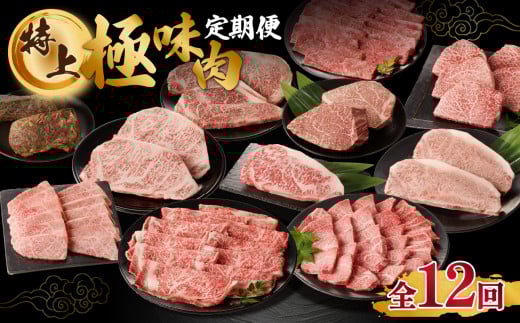 [定期便 12回][特上]佐賀牛-極味肉定期便(毎月1回 計12回お届け)佐賀牛 定期便 赤身 霜降り 肉 スライス ステーキ すき焼き しゃぶしゃぶ 焼肉 ローストビーフ 国産 牛肉 ヒレ ロース サーロイン お肉 佐賀県 玄海町 特上 [Z008]