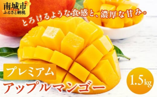 [先行予約]南城市観光協会が厳選!プレミアムアップルマンゴー1,5kg