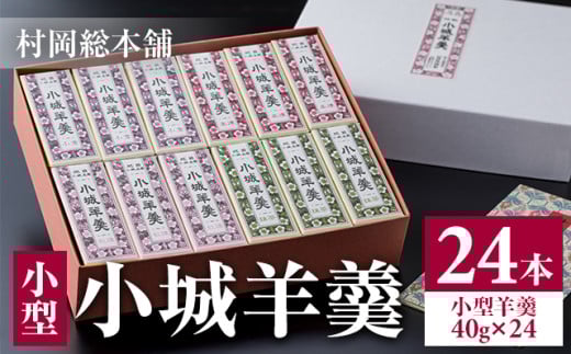 小型小城羊羹24本詰（村岡総本舗）詰め合わ