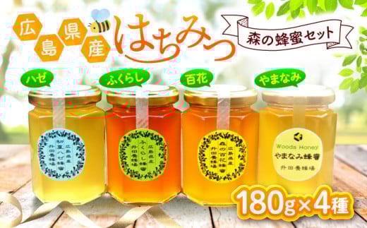 [お中元対象]升田養蜂場のはちみつ 森の蜂蜜セット 蜂蜜 ハチミツ お取り寄せ グルメ 三次市/升田養蜂場[APAE004]