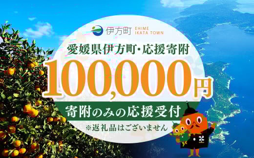 【返礼品なし】愛媛県伊方町・応援寄附100,000円（寄附のみの応援受付 ※返礼品はございません） 【ふるさと納税 人気 おすすめ ランキング 応援寄附 返礼品なし 愛媛県 伊方町 送料無料】 IKTBG006