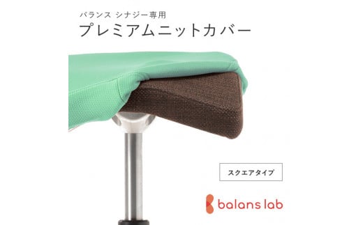 バランスシナジー専用プレミアムニットカバー（ライトグリーン）スクエアシート用 はっ水加工【 バランス シナジー カバー 大阪府 門真市 】 2040637 - 大阪府門真市