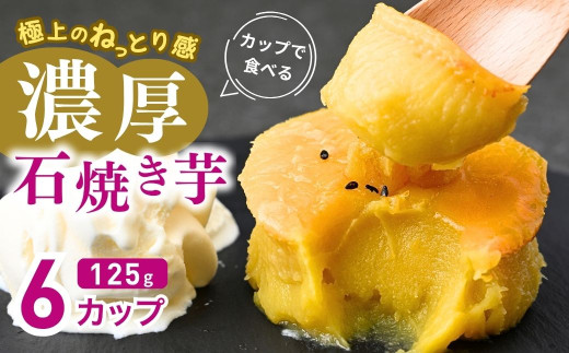 カップで食べる濃厚石焼き芋 6個 (合計750g) | 冷凍焼き芋  おいもパイ パイ ケーキ スイーツ ダイエット 小分け ギフト プレゼント 国産 無添加 茨城県産 さつまいも サツマイモ お芋 いも おやつ 干し芋 石焼き芋 紅はるか シルクスイート 紅はるか ねっとり 甘い 完熟 熟成 冷凍 やきいも 焼き芋 焼いも 茨城県 龍ケ崎市