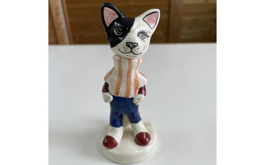 [喜鶴製陶]有田焼/猫型フィギュア 保護猫事業