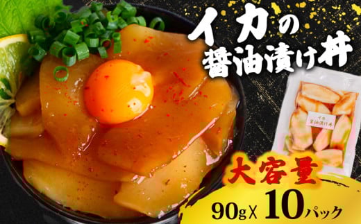 イカ 醤油 漬け丼 10パック セット  烏賊 90g × 10パック 高知県 須崎市 TY060 2137979 - 高知県須崎市