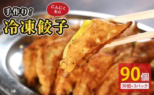 冷凍餃子 選べる容量 にんにくあり 30個× 3p 餃子 セット ぎょうざ ギョウザ にんにく 青森 肉 お肉 豚肉 豚 鶏肉 鳥 おつまみ 加工品 肉汁 惣菜 お弁当 冷凍ストック 寺岡商店 香川県 丸亀市