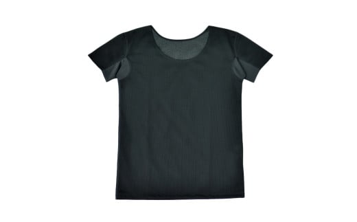 抜群の通気性で『涼しさ』を感じる半袖インナー(2枚セット)ブラック 22SS0003W[サイズ選択 可]