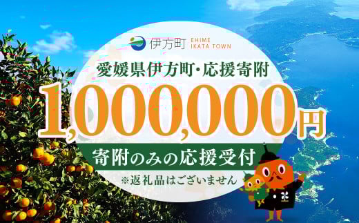 【返礼品なし】愛媛県伊方町・応援寄附1,000,000円（寄附のみの応援受付 ※返礼品はございません） 【ふるさと納税 人気 おすすめ ランキング 応援寄附 返礼品なし 愛媛県 伊方町 送料無料】 IKTBG009