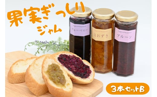 江口農園　果実ぎっしりジャム　3本セットB