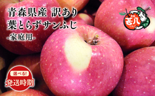 ≪選べる配送月≫２月発送 訳あり 家庭用 甚八りんご 葉とらずサンふじ３kg【青森県 平川市 マルジンサンアップル】２月発送 青森 青森県産 平川 りんご リンゴ 林檎 くだもの 果物 フルーツ 