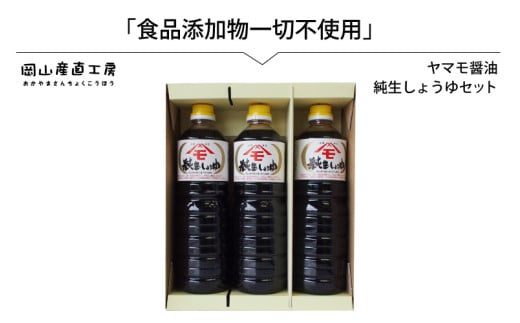 morita12.森田醤油醸造元 純生醤油3本セット 312712 - 岡山県真庭市