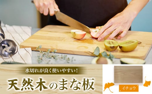 天然木のまな板 イチョウ 1枚 株式会社ウッドピア 《30日以内出荷(土日祝除く)》 まな板 木製 送料無料 徳島県 美馬市 料理 キッチン用品