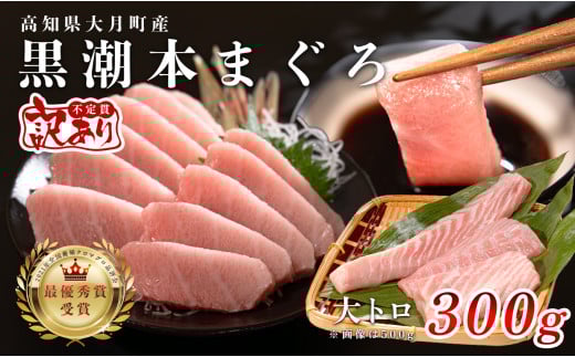 【訳あり】本マグロ 大トロ300g 不定貫 養殖マグロ 高知県産 指定日発送可能 2148202 - 高知県大月町